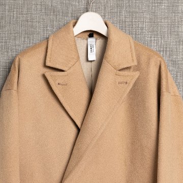 12月上旬お届け予定『Pure cashmere』 Over chester coat【全3色】の画像