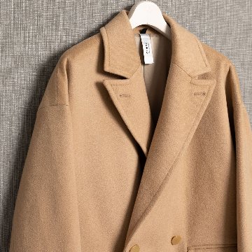 12月上旬お届け予定『Pure cashmere』 Over chester coat【全3色】の画像