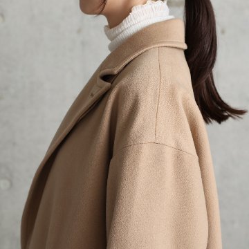 12月上旬お届け予定『Pure cashmere』 Over chester coat【全3色】の画像