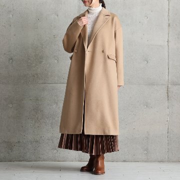 12月上旬お届け予定『Pure cashmere』 Over chester coat【全3色】の画像