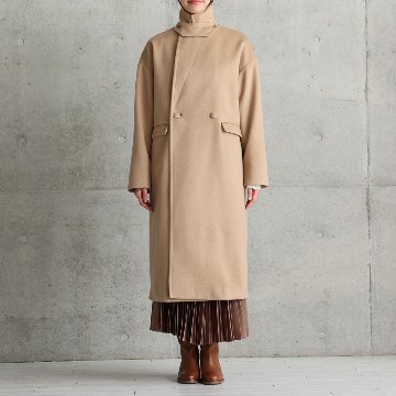 12月上旬お届け予定『Pure cashmere』 Over chester coat【全3色】の画像