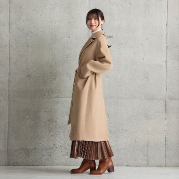 12月上旬お届け予定『Pure cashmere』 Over chester coat【全3色】の画像