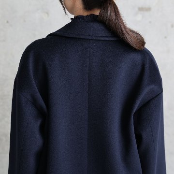 12月上旬お届け予定『Pure cashmere』 Over chester coat【全3色】の画像