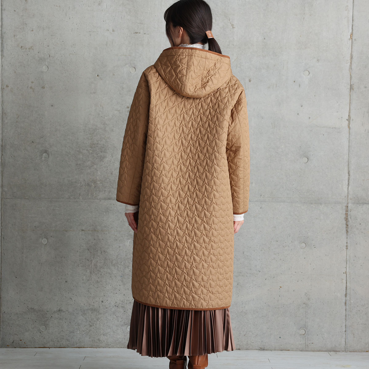 12月下旬お届け予定『Stella quilt』2WAY Long Coat 【全2色】の画像