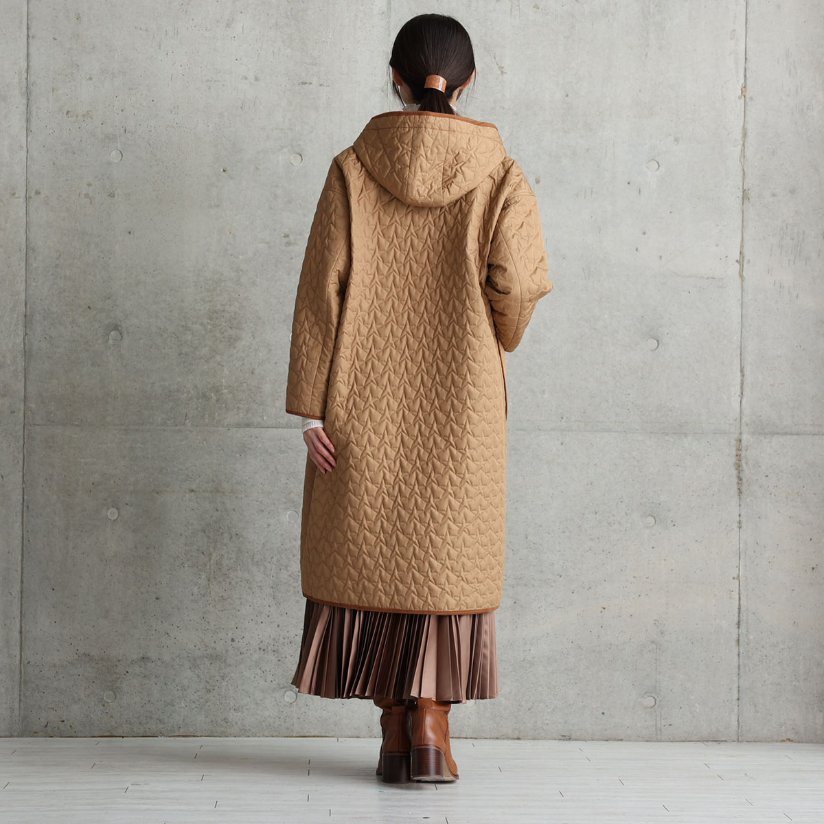 12月下旬お届け予定『Stella quilt』2WAY Long Coat 【全2色】の画像