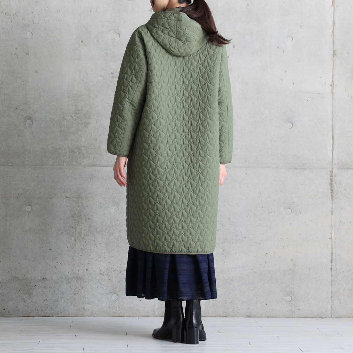 12月下旬お届け予定『Stella quilt』2WAY Long Coat 【全2色】の画像