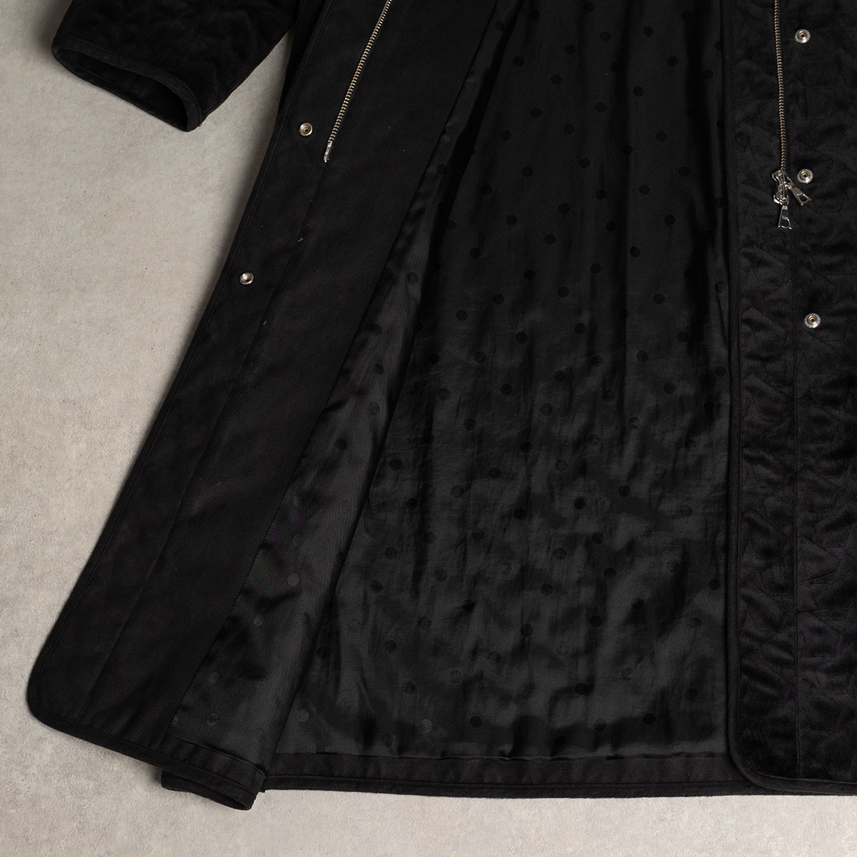 12月下旬お届け予定『Stella quilt velvet』2WAY Long Coat【全1色】の画像