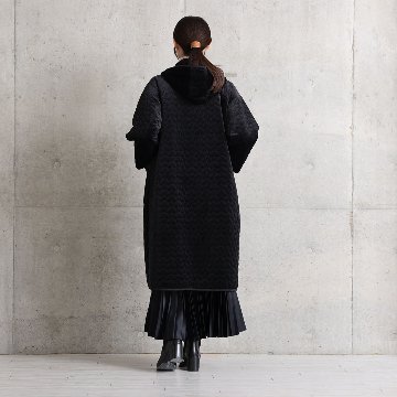 12月下旬お届け予定『Stella quilt velvet』2WAY Long Coat【全1色】の画像