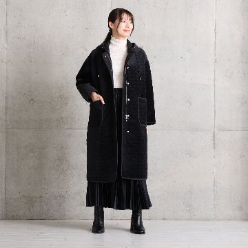 12月下旬お届け予定『Stella quilt velvet』2WAY Long Coat【全1色】の画像