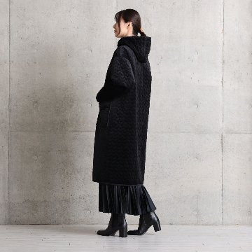 12月下旬お届け予定『Stella quilt velvet』2WAY Long Coat【全1色】の画像