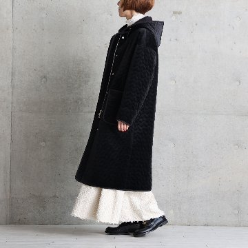 12月下旬お届け予定『Stella quilt velvet』2WAY Long Coat【全1色】の画像