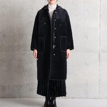 12月下旬お届け予定『Stella quilt velvet』2WAY Long Coat【全1色】の画像