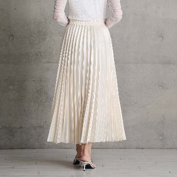 2月中旬～下旬お届け予定 『Inflexion pleats』 Long skirt 【全4色】の画像