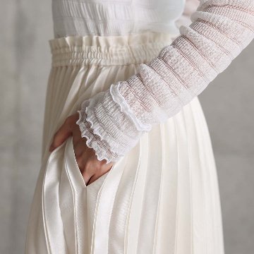 2月中旬～下旬お届け予定 『Inflexion pleats』 Long skirt 【全4色】の画像