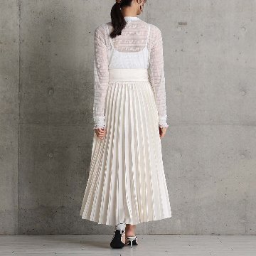 2月中旬～下旬お届け予定 『Inflexion pleats』 Long skirt 【全4色】の画像