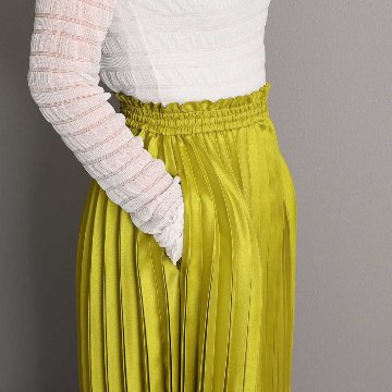 2月中旬～下旬お届け予定 『Inflexion pleats』 Long skirt 【全4色】の画像