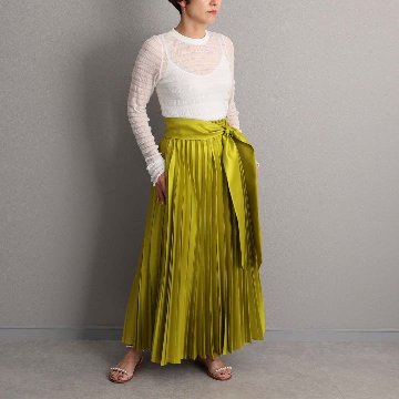 2月中旬～下旬お届け予定 『Inflexion pleats』 Long skirt 【全4色】の画像