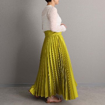 2月中旬～下旬お届け予定 『Inflexion pleats』 Long skirt 【全4色】の画像