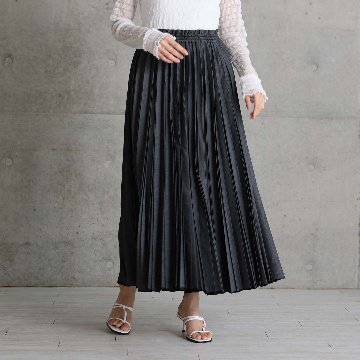 2月中旬～下旬お届け予定 『Inflexion pleats』 Long skirt 【全4色】の画像