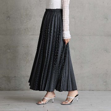 2月中旬～下旬お届け予定 『Inflexion pleats』 Long skirt 【全4色】の画像