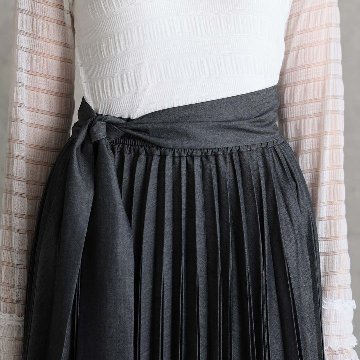 2月中旬～下旬お届け予定 『Inflexion pleats』 Long skirt 【全4色】の画像