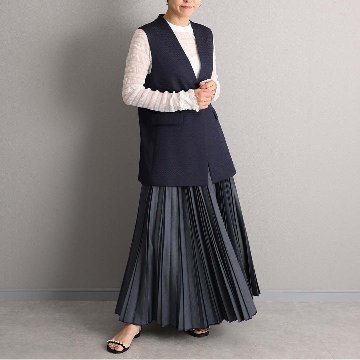 2月中旬～下旬お届け予定 『Inflexion pleats』 Long skirt 【全4色】の画像