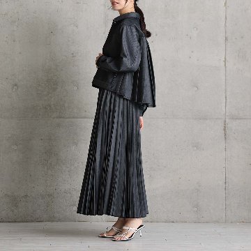 2月中旬～下旬お届け予定 『Inflexion pleats』 Long skirt 【全4色】の画像