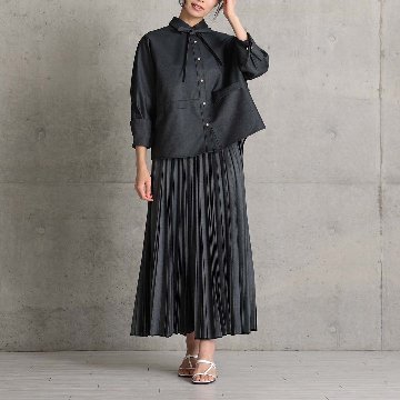 2月中旬～下旬お届け予定 『Inflexion pleats』 Long skirt 【全4色】の画像