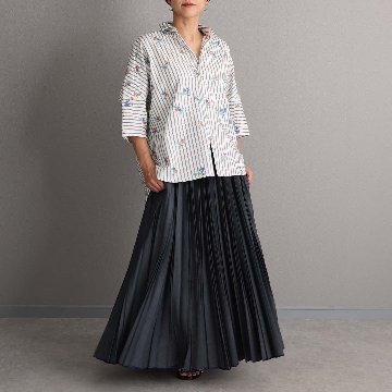 2月中旬～下旬お届け予定 『Inflexion pleats』 Long skirt 【全4色】の画像