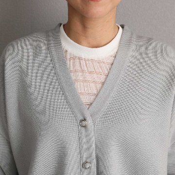 2月中旬~下旬お届け予定『Moist knit』 Cardigan【全5色】の画像