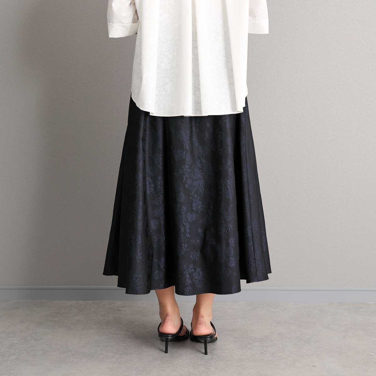 3月中旬-下旬お届け予定『Mary jacquard 』 Flare skirt 【全3色】の画像