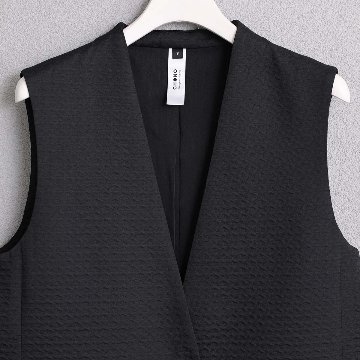 3月中旬-下旬お届け予定『Stella matelasse』 Short gilet【全3色】の画像