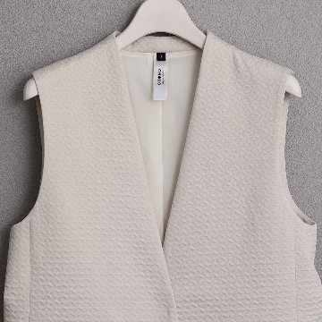 3月中旬-下旬お届け予定『Stella matelasse』 Short gilet【全3色】の画像