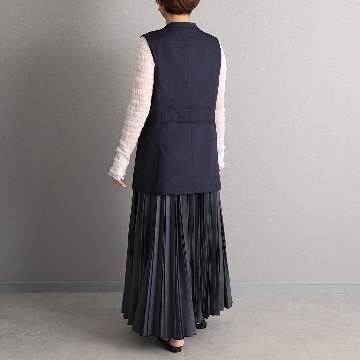 3月中旬-下旬お届け予定『Stella matelasse』 Short gilet【全3色】の画像