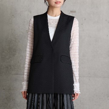 3月中旬-下旬お届け予定『Stella matelasse』 Short gilet【全3色】の画像