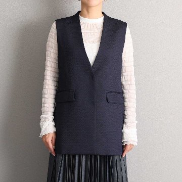 3月中旬-下旬お届け予定『Stella matelasse』 Short gilet【全3色】の画像