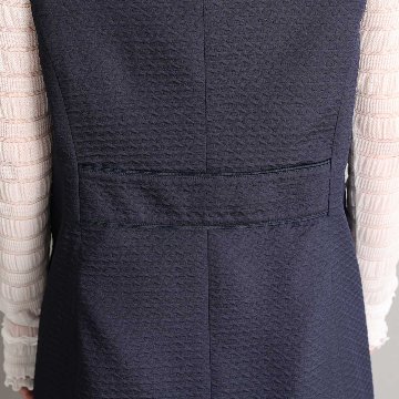 3月中旬-下旬お届け予定『Stella matelasse』 Short gilet【全3色】の画像