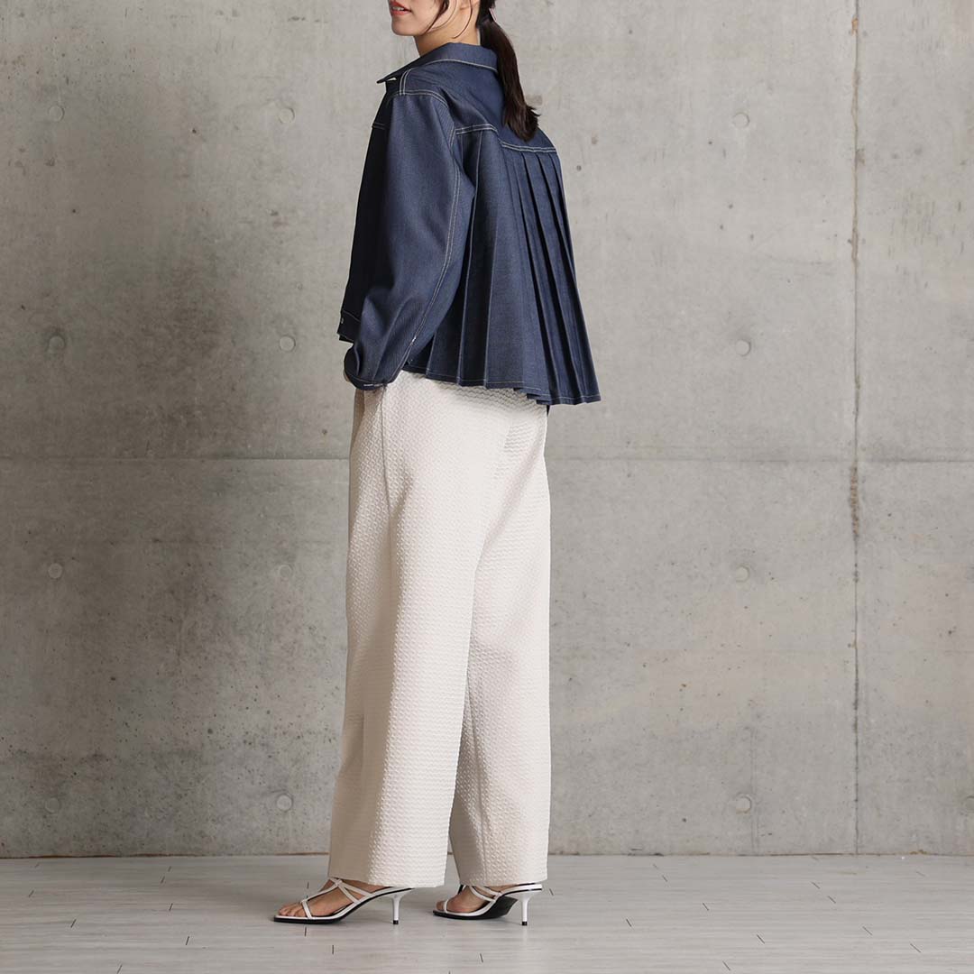 3月中旬～下旬お届け予定『Stella matelasse』 Easy wide pants 【全3色】の画像