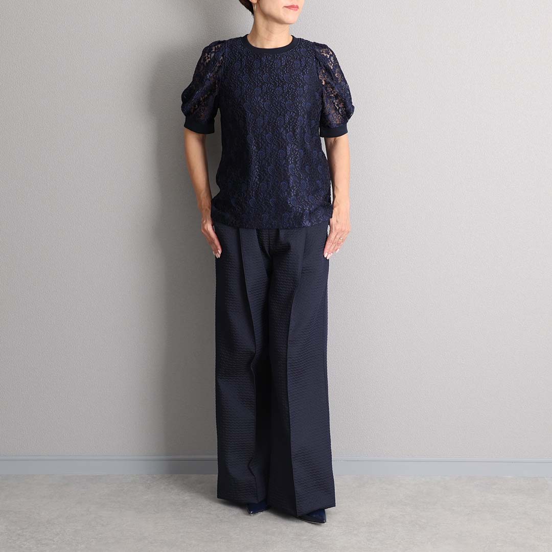 3月中旬～下旬お届け予定『Stella matelasse』 Easy wide pants 【全3色】の画像