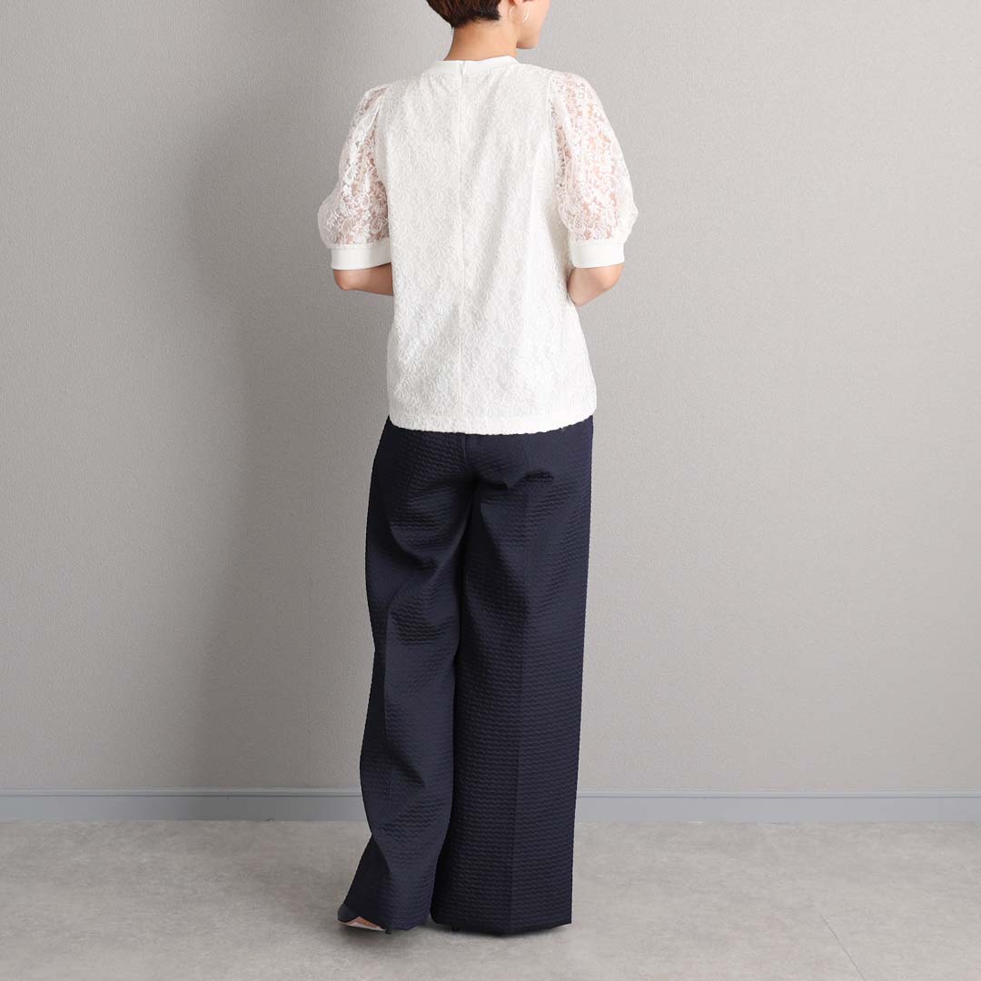 3月中旬～下旬お届け予定『Stella matelasse』 Easy wide pants 【全3色】の画像