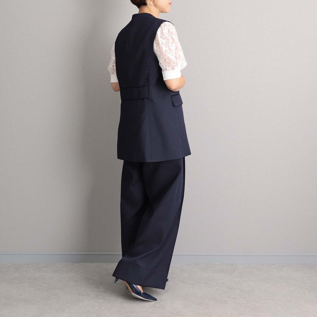 3月中旬～下旬お届け予定『Stella matelasse』 Easy wide pants 【全3色】の画像