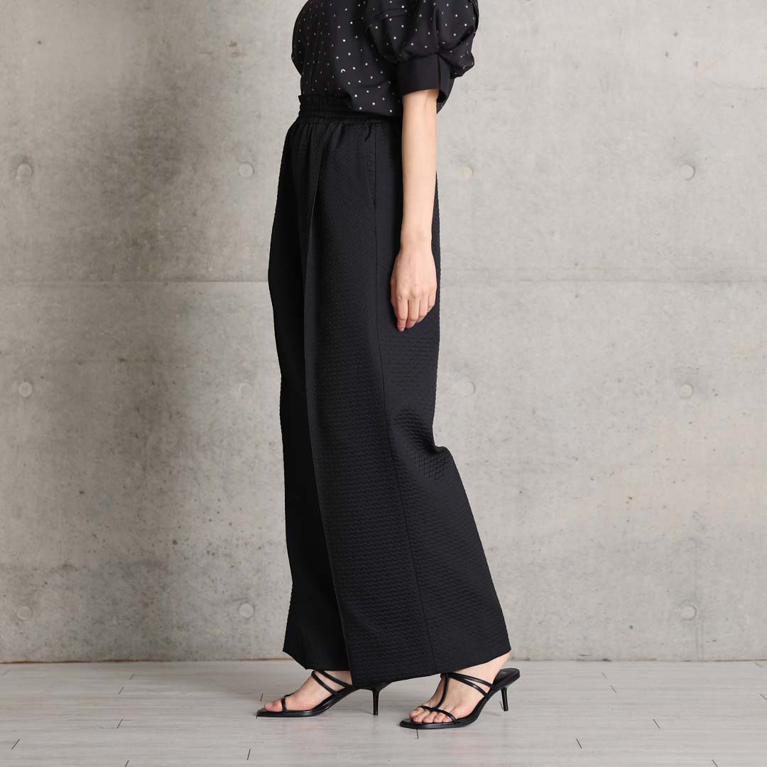 3月中旬～下旬お届け予定『Stella matelasse』 Easy wide pants 【全3色】の画像