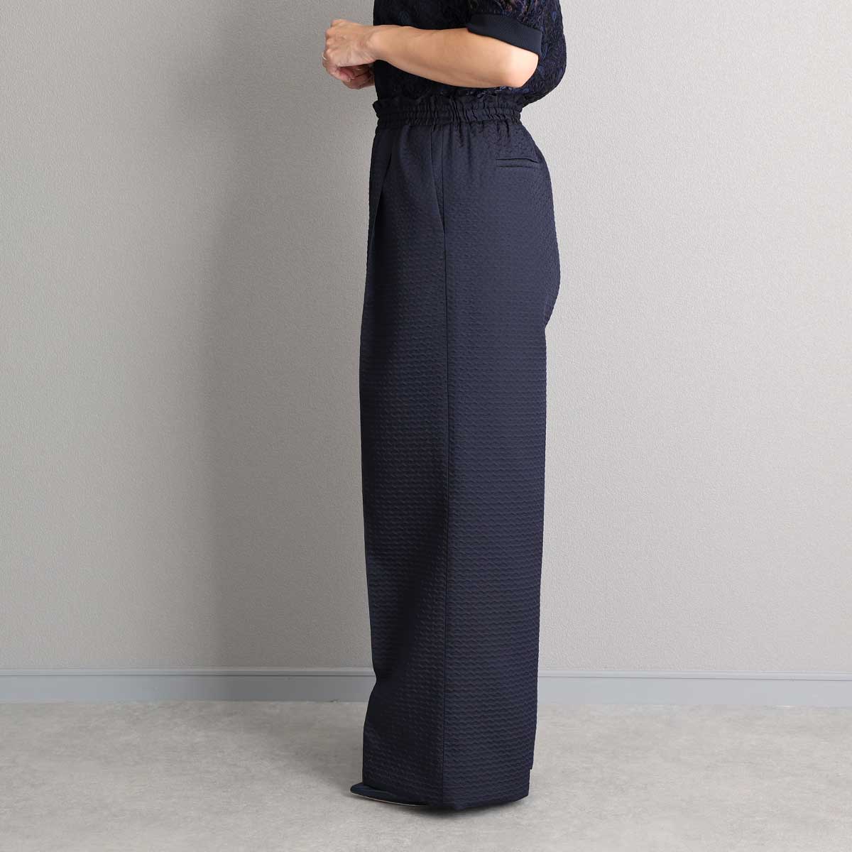 3月中旬～下旬お届け予定『Stella matelasse』 Easy wide pants 【全3色】の画像