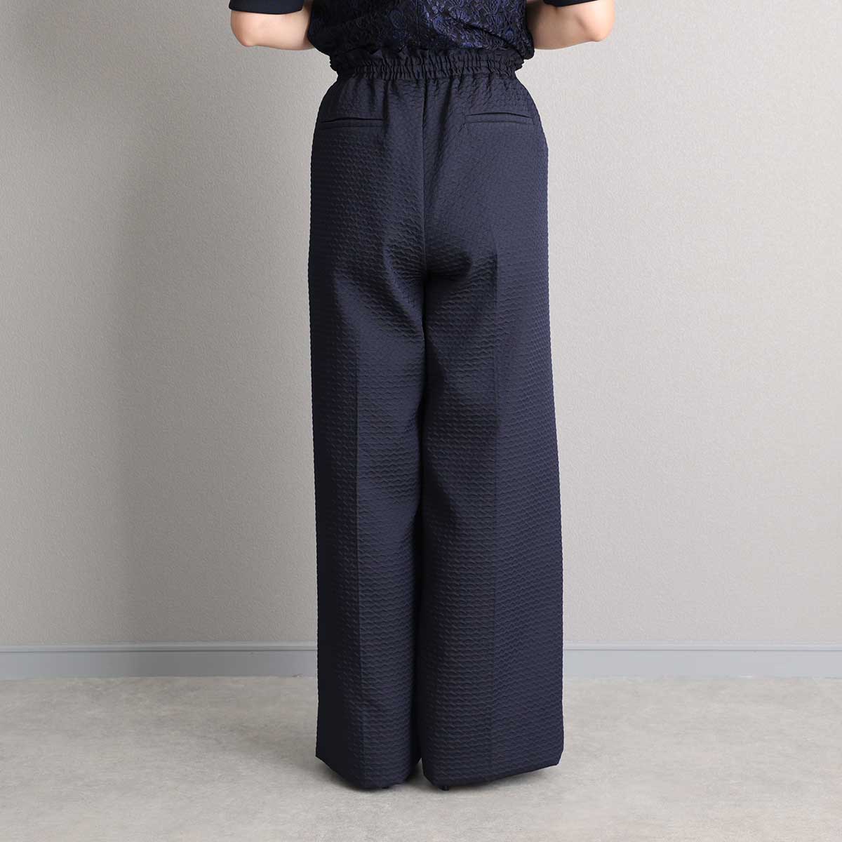 3月中旬～下旬お届け予定『Stella matelasse』 Easy wide pants 【全3色】の画像