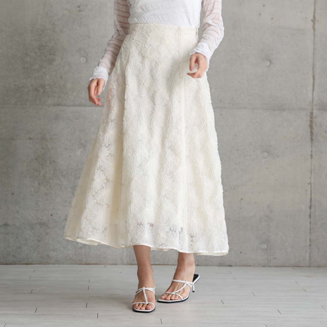 3月中旬-下旬お届け予定『Couturière』 Flare skirt【全2色】の画像