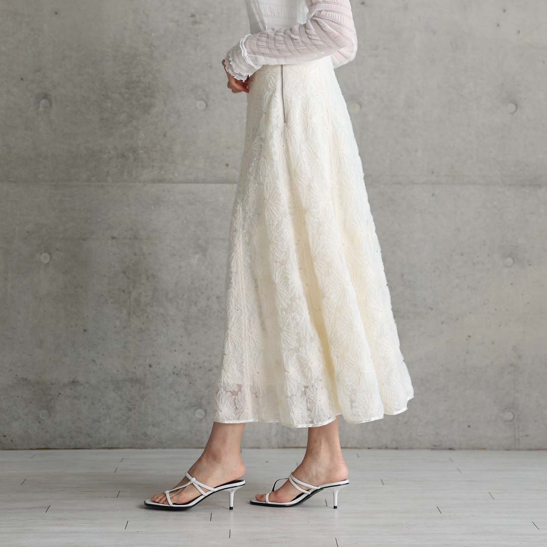 3月中旬-下旬お届け予定『Couturière』 Flare skirt【全2色】の画像