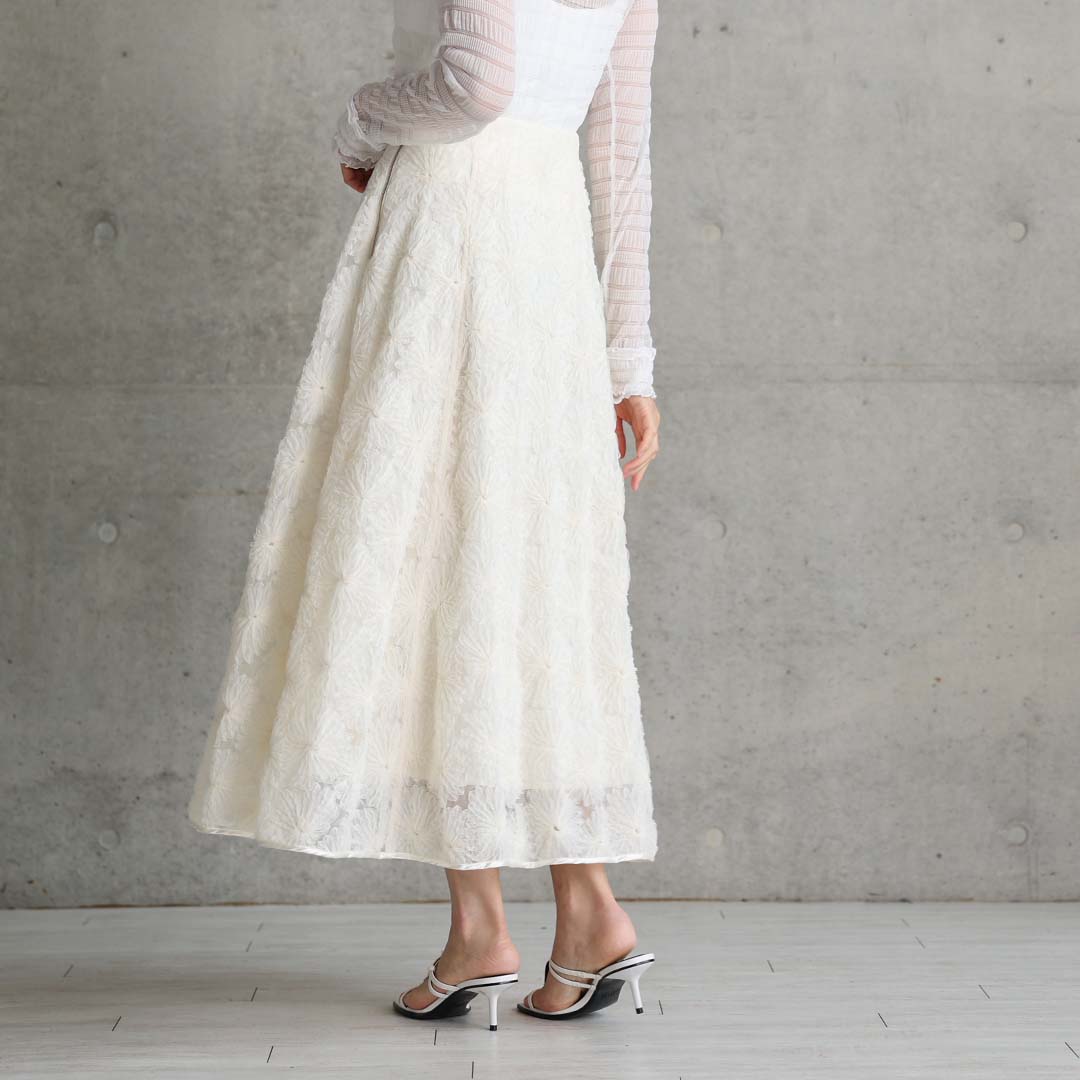 3月中旬-下旬お届け予定『Couturière』 Flare skirt【全2色】の画像