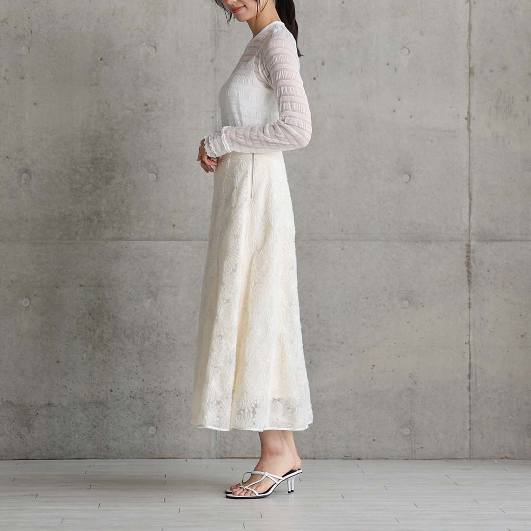 3月中旬-下旬お届け予定『Couturière』 Flare skirt【全2色】の画像