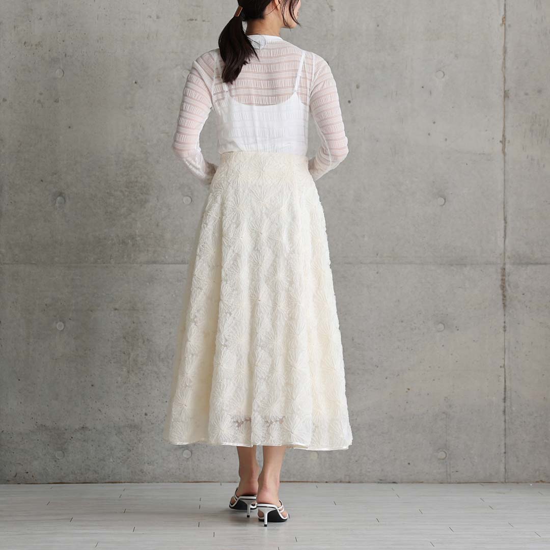 3月中旬-下旬お届け予定『Couturière』 Flare skirt【全2色】の画像