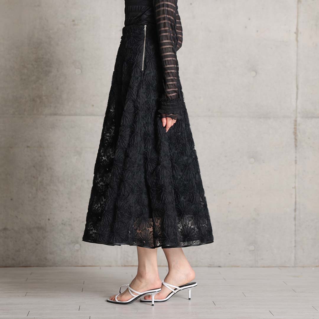 3月中旬-下旬お届け予定『Couturière』 Flare skirt【全2色】の画像